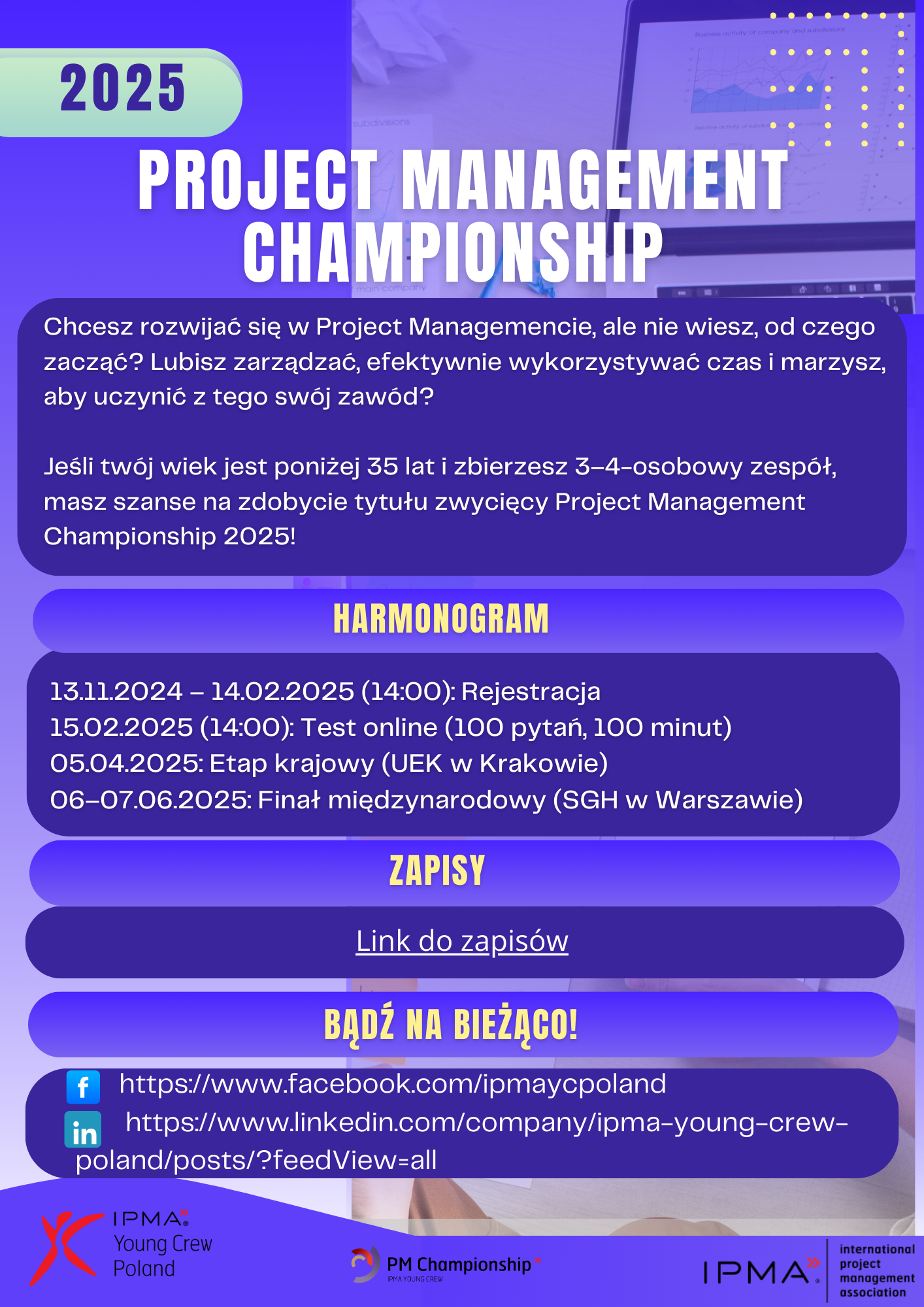 Project Management Championship - grafika informacyjna