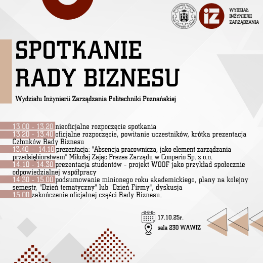 Rada biznesu - harmonogram
