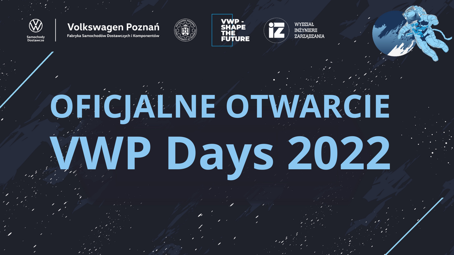 VWP Days - plakat informujący o otwarciu wydarzenia