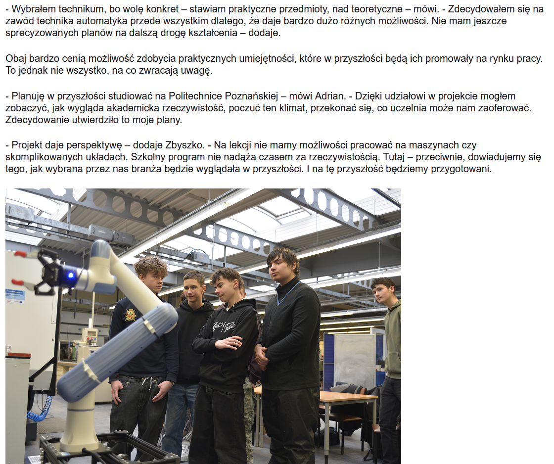 artykuł "Najlepszy czas dla zawodowców" - cz. 5