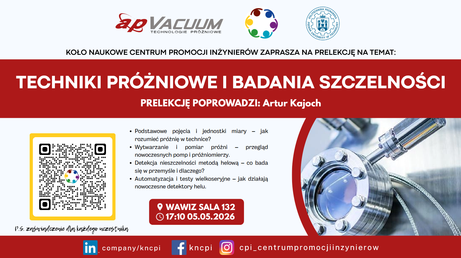 Techniki próżniowe i badania szczelności