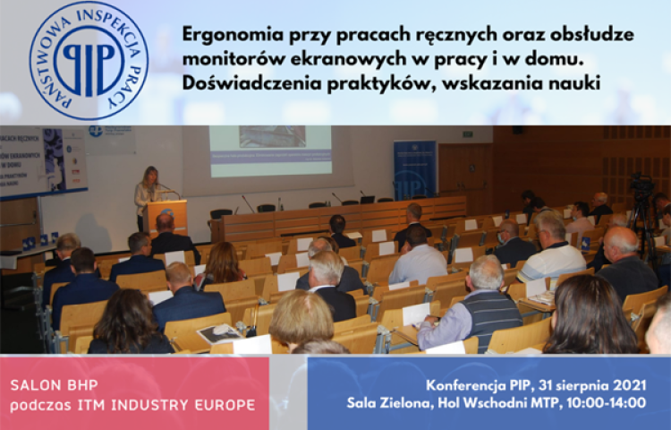 Plakat Konferencji Ergonomicznej podczas ITM INDUSTRY EUROPE