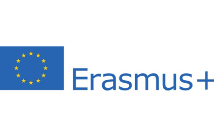 Logo Flaga Unii and Erasmus plus