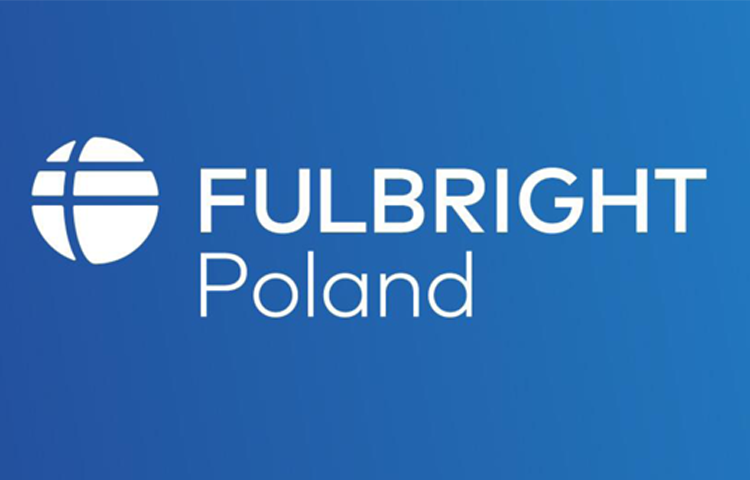 Zdjęcie z logo FULBRIGHT Poland