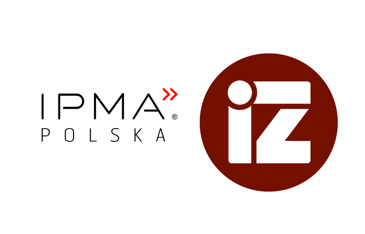 Grafika zawierająca dwa logotypy z lewej IPMA Polska z prawej logo Wydziału Inżynierii Zarządzania Politechniki Poznańskiej