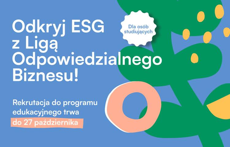 Plakat promujący program dla studentów i studentek