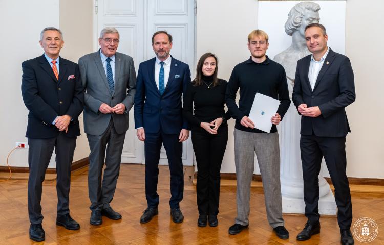 Student WIZ ze stypendium UM Poznań