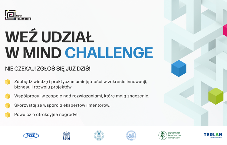 Plakat promujący udział w Mind Challenge