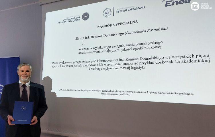 dr inż. Roman Domański z Nagrodą Specjalną