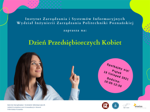 Plakat promujący wydarzenie "Dzień Przedsiębiorczych Kobiet"