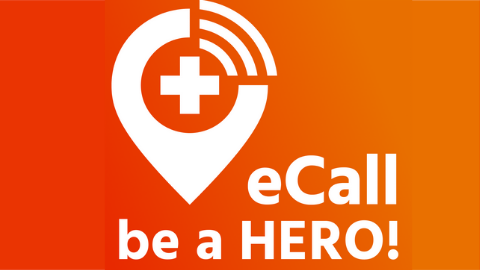 eCall be a Hero - plakat