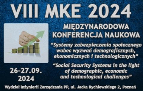Plakat promujący międzynarodową konferencję naukową na temat systemów zabezpieczenia społecznego i rynku pracy
