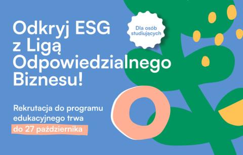 Plakat promujący program dla studentów i studentek