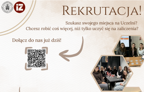 Kafelek promujący rekrutację do koła studenckiego Entrepreneurship and Cultural Communication