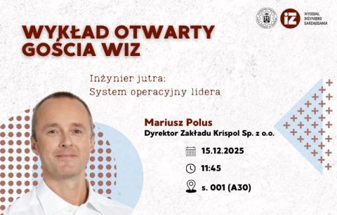 Mariusz Polus - wykład otwarty