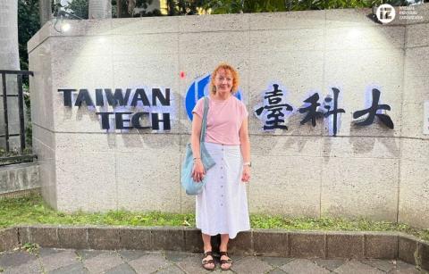Wizyta prodziekan dr inż. Joanny Oleśków-Szłapki w NTUST, Tajwan
