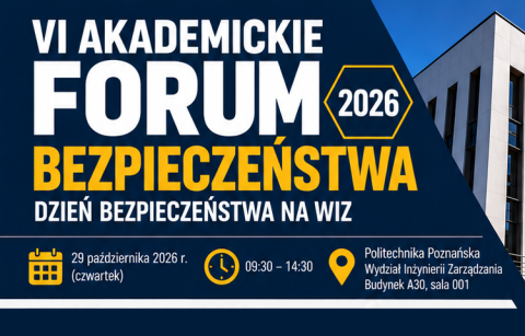 Kafelek informujący o 6 akademickim forum bezpieczeństwa