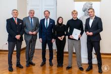 Student WIZ ze stypendium UM Poznań