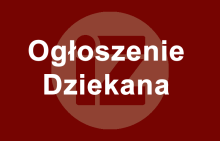 Ogłoszenie Dziekana WIZ
