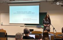 prof. Regina Lenart podczas wykładu