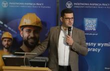 dr inż. Sebastian Kubasiński na konferencji PIP "wizja Zero"