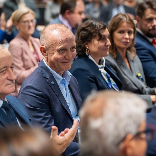 Zdjęcie z gali konferencji 70 lat nauk o zarządzaniu na Politechnice Poznańskiej