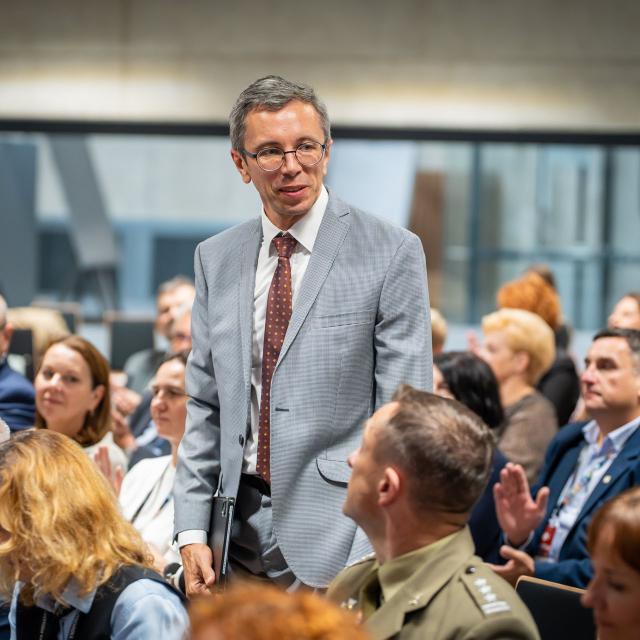 Zdjęcie z gali konferencji 70 lat nauk o zarządzaniu na Politechnice Poznańskiej