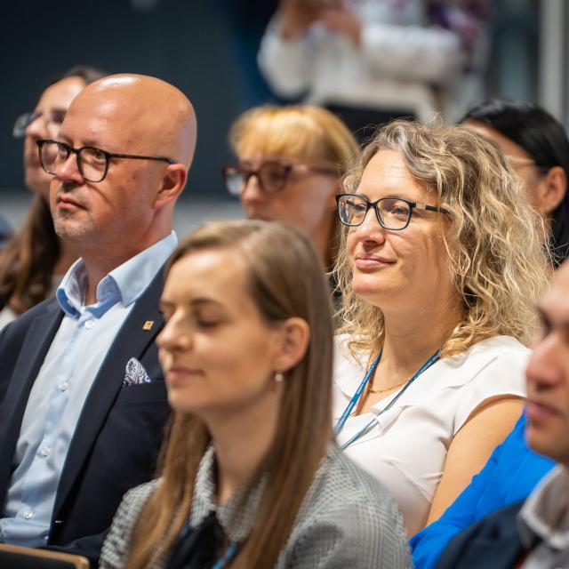 Zdjęcie z gali konferencji 70 lat nauk o zarządzaniu na Politechnice Poznańskiej