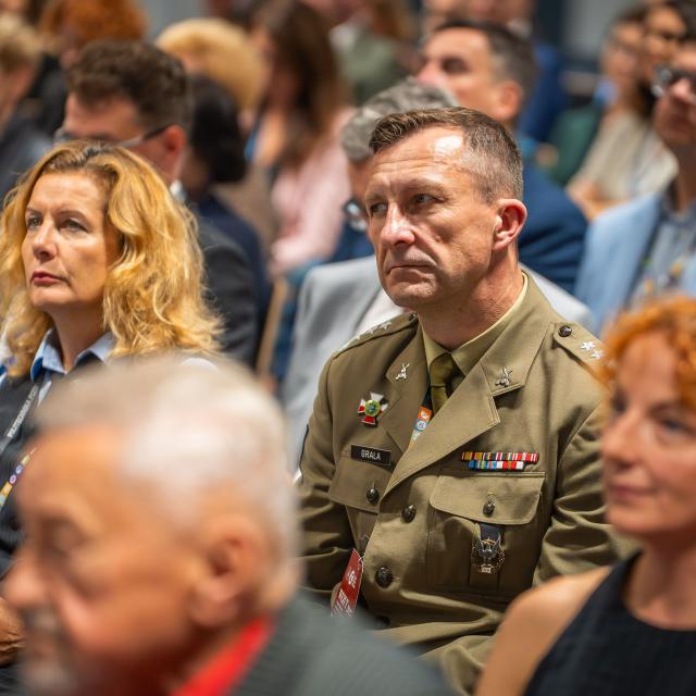 Zdjęcie z gali konferencji 70 lat nauk o zarządzaniu na Politechnice Poznańskiej