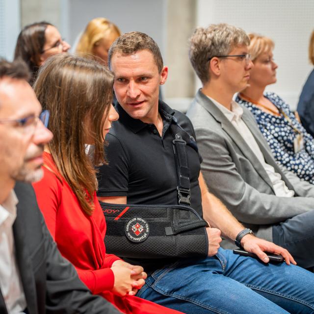Zdjęcie z gali konferencji 70 lat nauk o zarządzaniu na Politechnice Poznańskiej