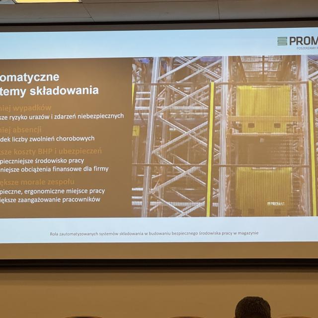 Zdjęcie slajdu podczas prezentacji na Targach ITM