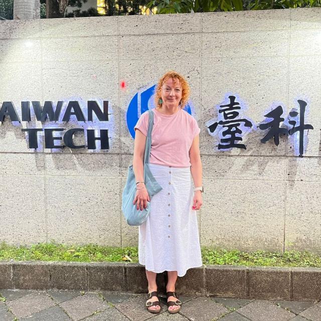 Wizyta prodziekan dr inż. Joanny Oleśków-Szłapki w NTUST, Tajwan