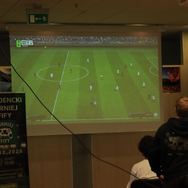 Zdjęcie wykonane podczas gry w FIFA
